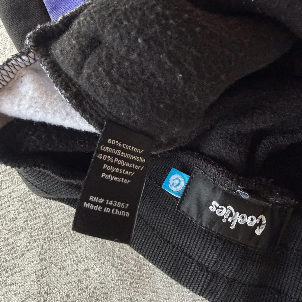 Cookies SF Mens Size Medium Black Purple Blue Camo Fleece Sweat Shorts